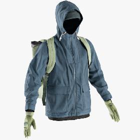 3D Men's Pullover with Jacket, Backpack, Hat and Gloves 11